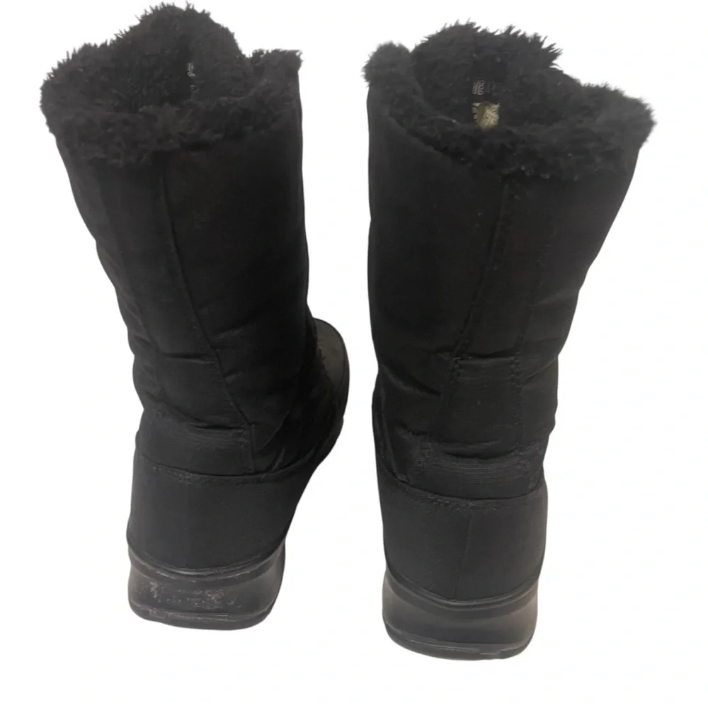 Kamik Brooklyn Women's Black and Pink Winter Boots - Picture 5 of 7
